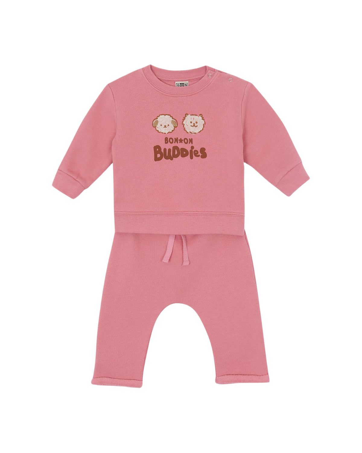 Ensemble Buddies en coton - Rose Pinkyee