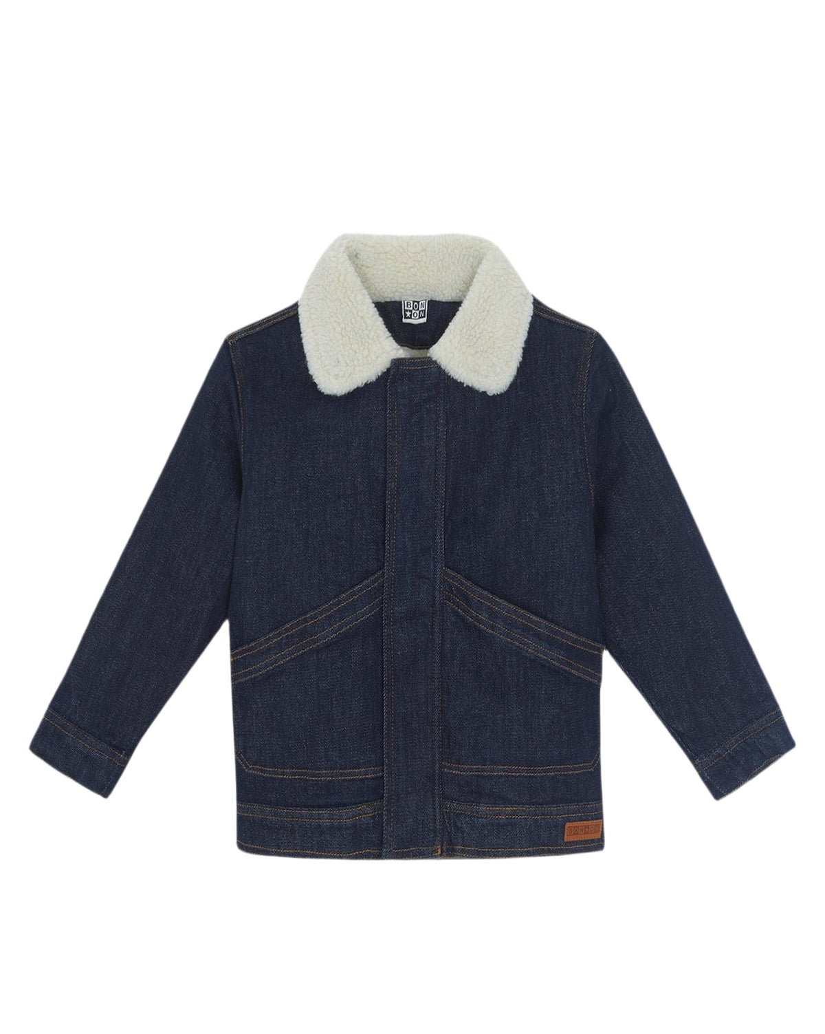 Cotton Mao jacket - Raw denim