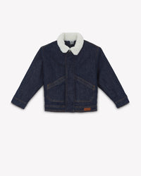 Cotton Mao jacket - Raw denim