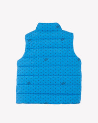 Cotton Sailor-style Puffer Jacket - Nordic Blue
