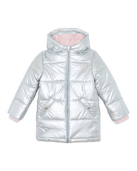 Meli Girl Down Jacket - Silver