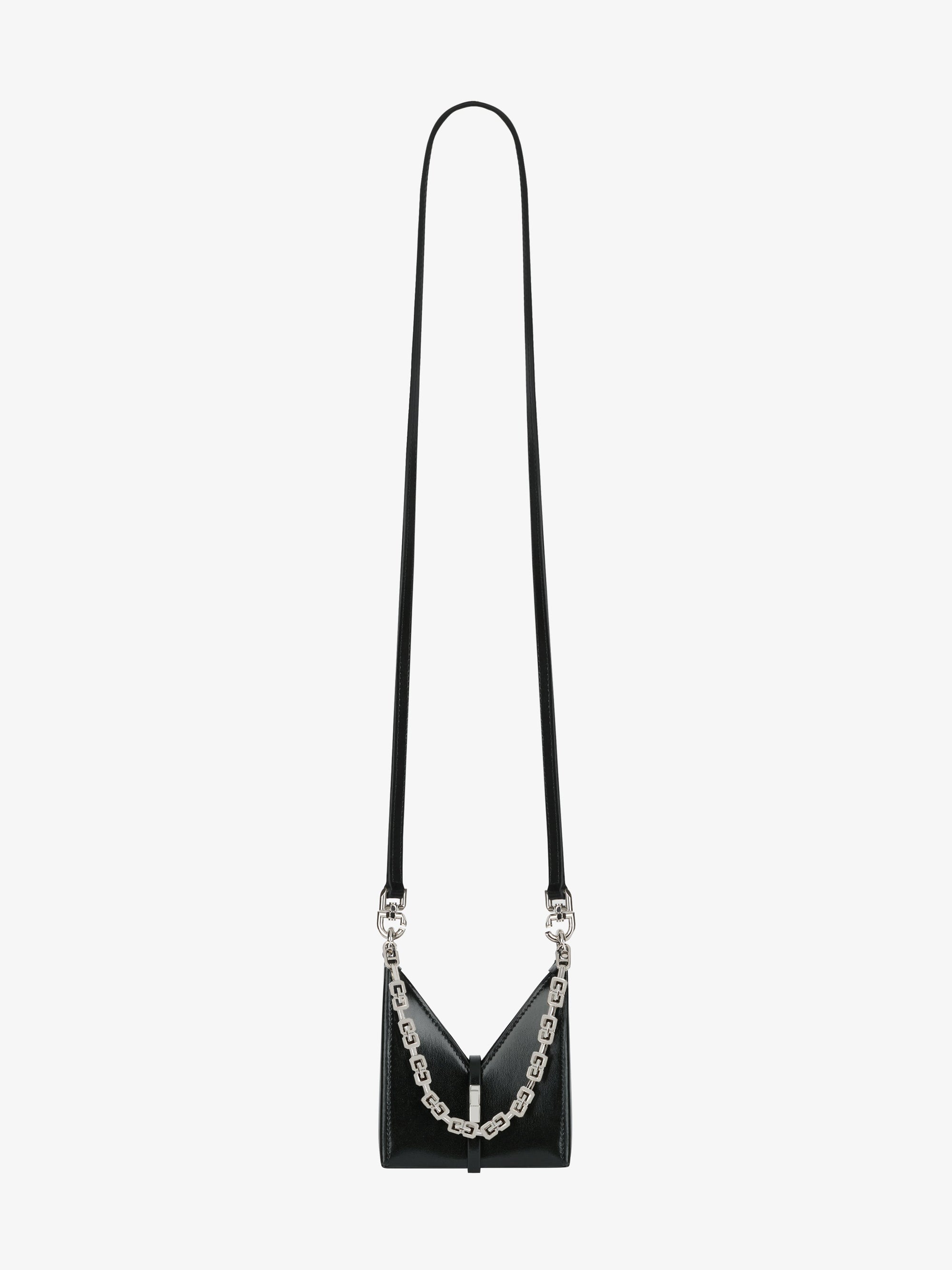 Sac Cut Out micro en cuir - Noir