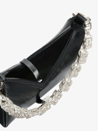 Sac Cut Out micro en cuir - Noir