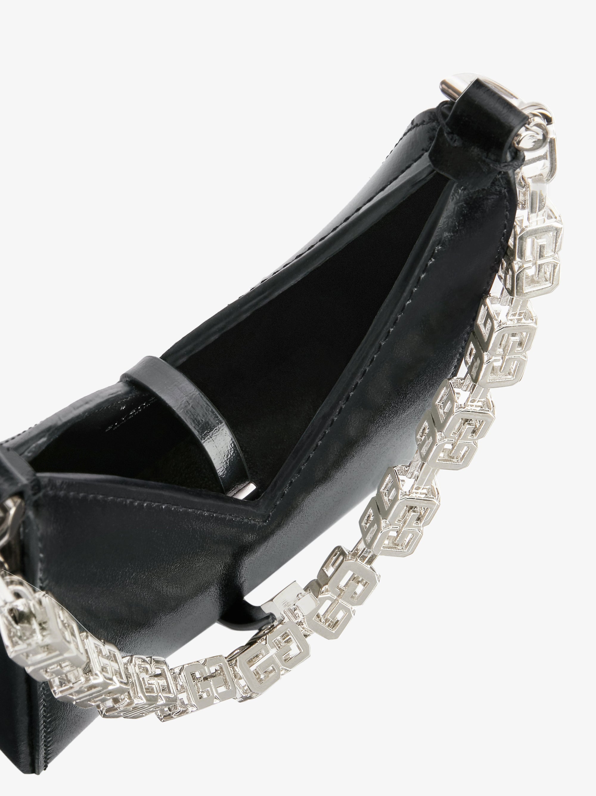 Sac Cut Out micro en cuir - Noir