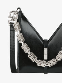 Sac Cut Out micro en cuir - Noir