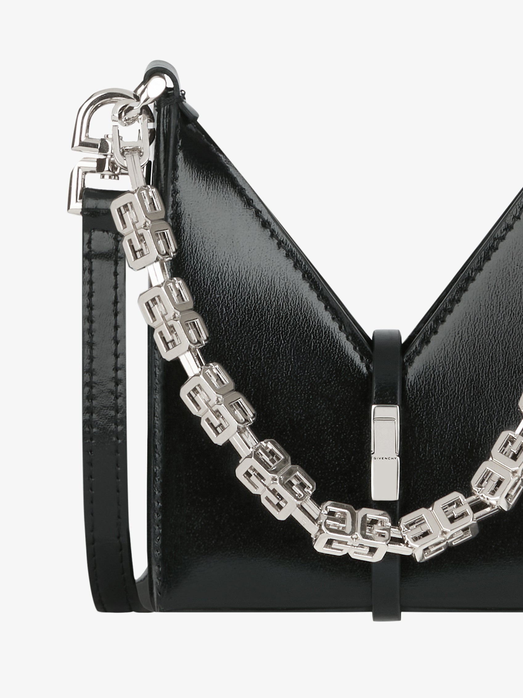 Sac Cut Out micro en cuir - Noir