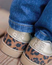 Basil Scratch leather trainers - Leopard print
