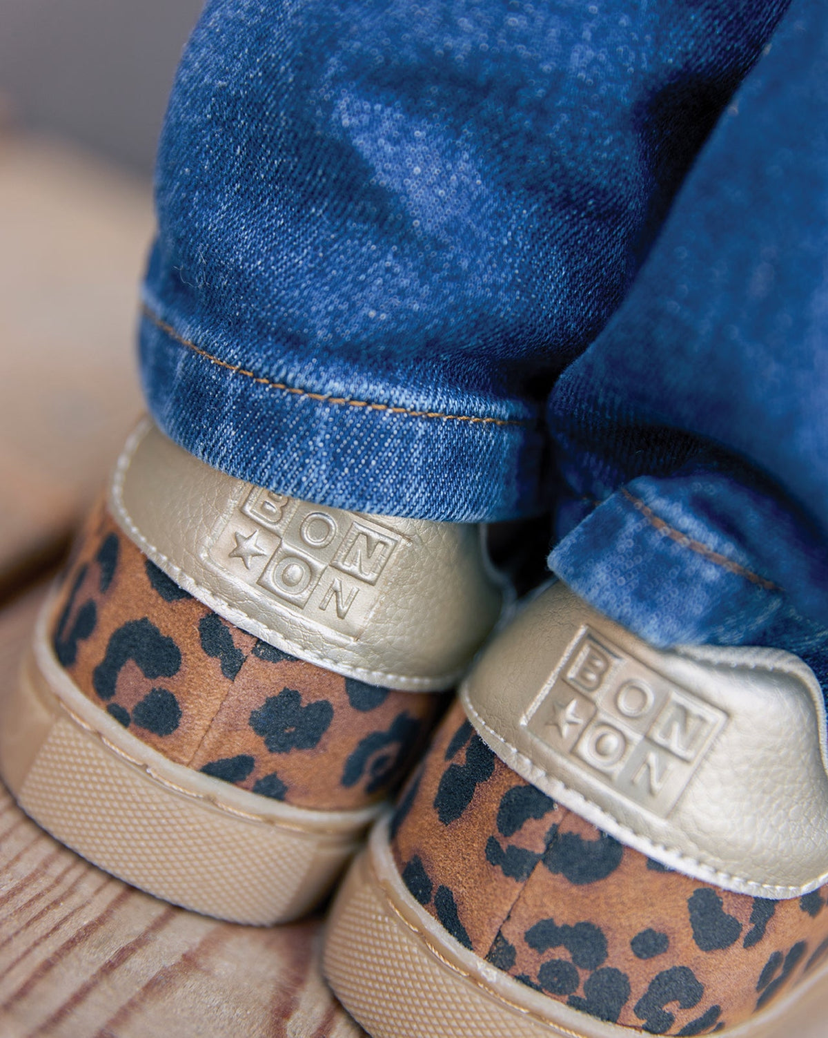 Basil Scratch leather trainers - Leopard print