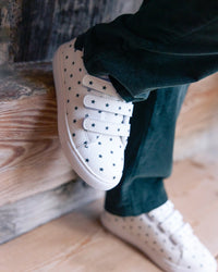 Basil Scratch leather trainers - Black