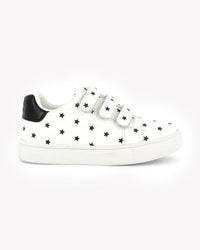 Basil Scratch leather trainers - Black
