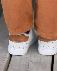 Basil Scratch leather trainers - Brown