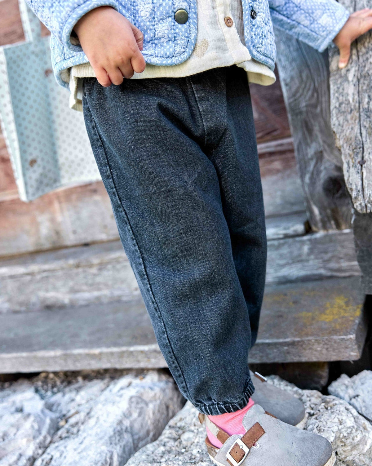 Sabot fourré Luv en laine - Gris