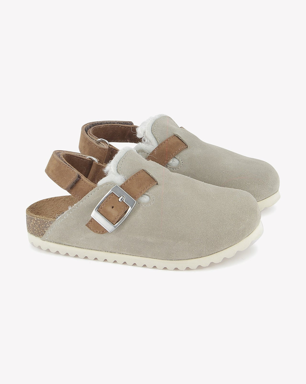 Sabot fourré Luv en laine - Gris