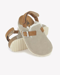 Sabot fourré Luv en laine - Gris