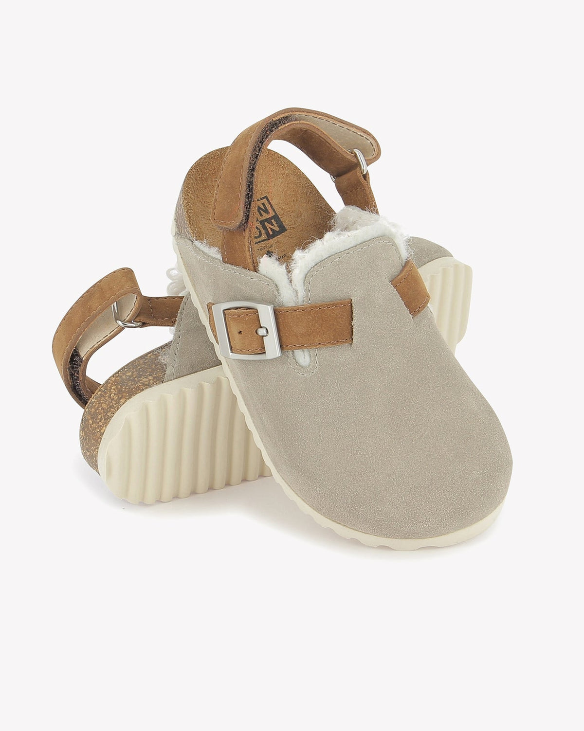Sabot fourré Luv en laine - Gris