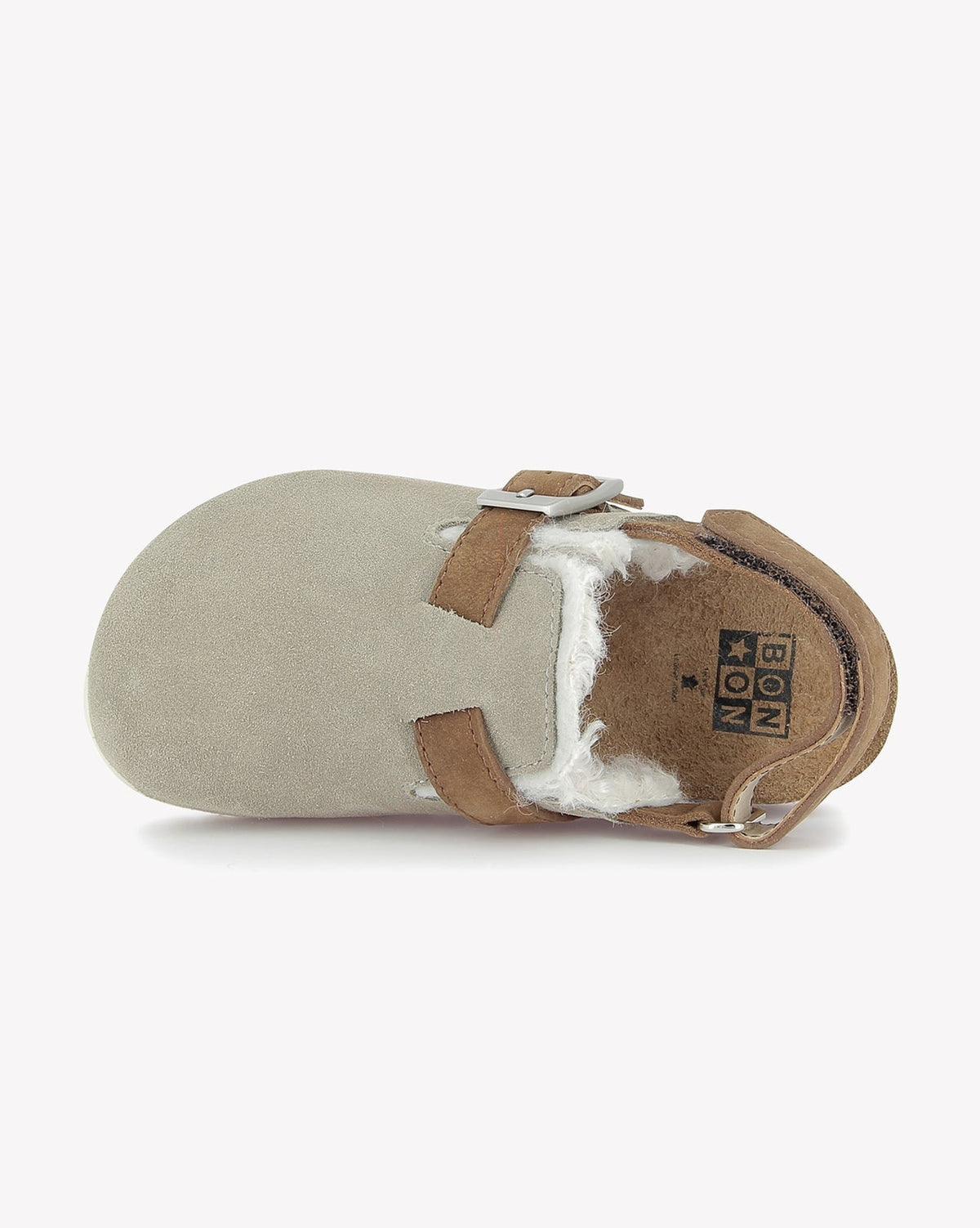 Sabot fourré Luv en laine - Gris