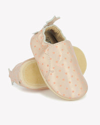 Chaussons Doudou Star en cuir - Rose