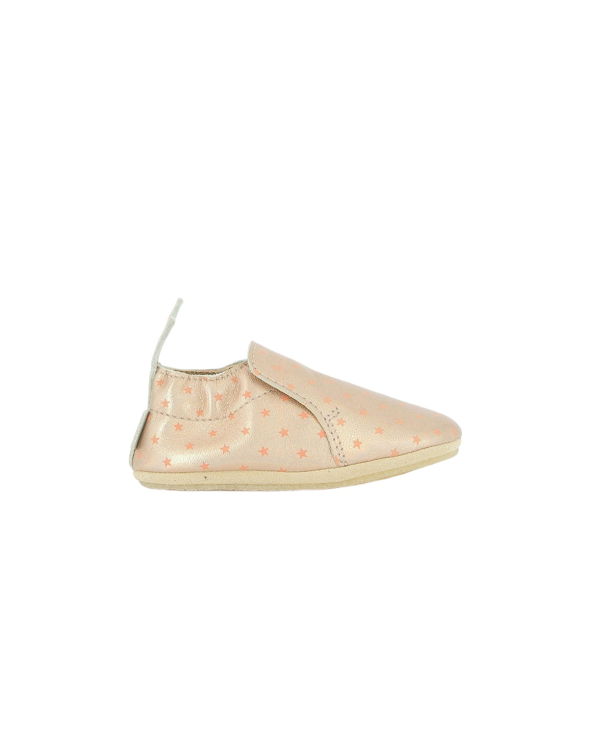 Chaussons Doudou Star en cuir - Rose