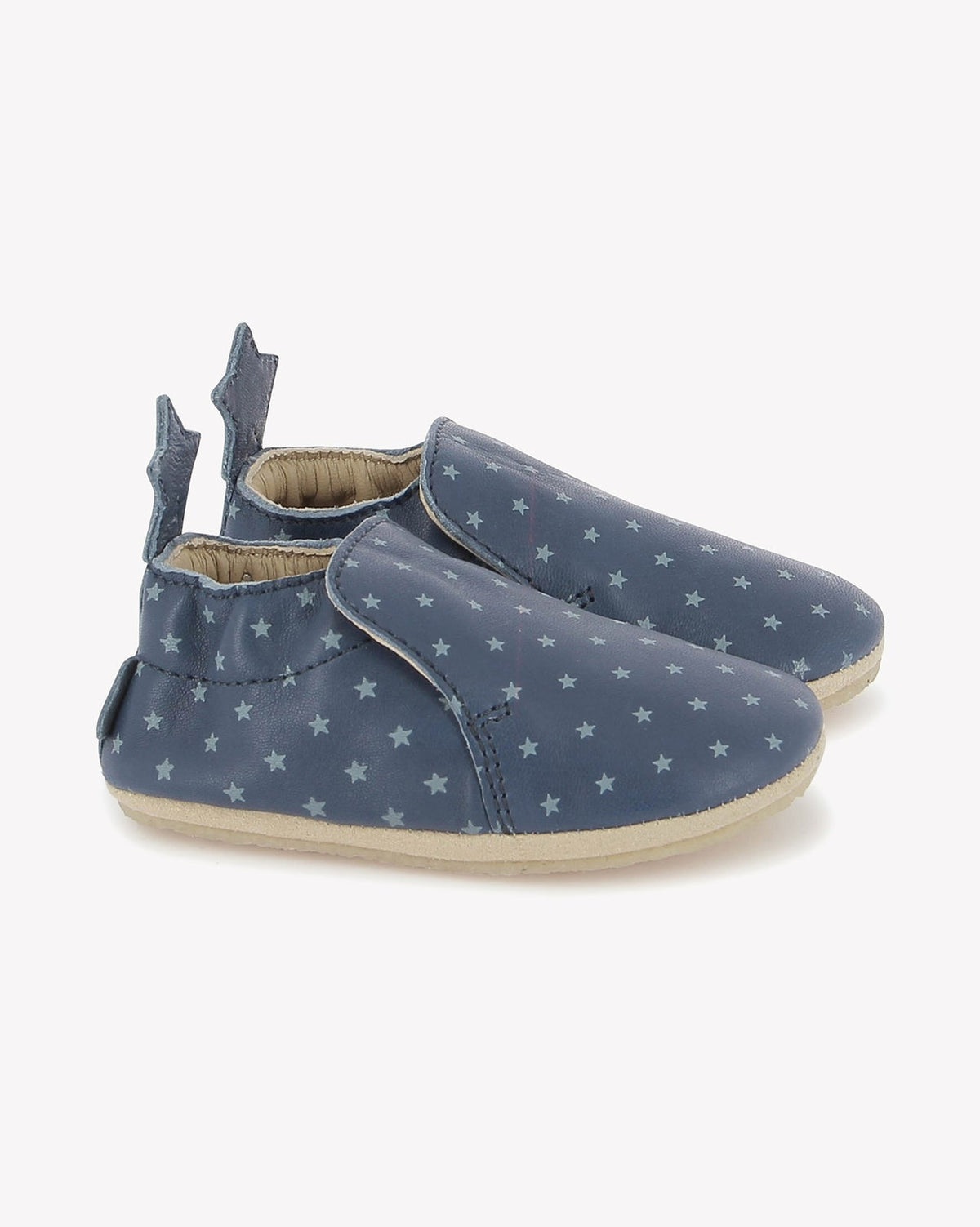 Doudou Star leather slippers - Blue