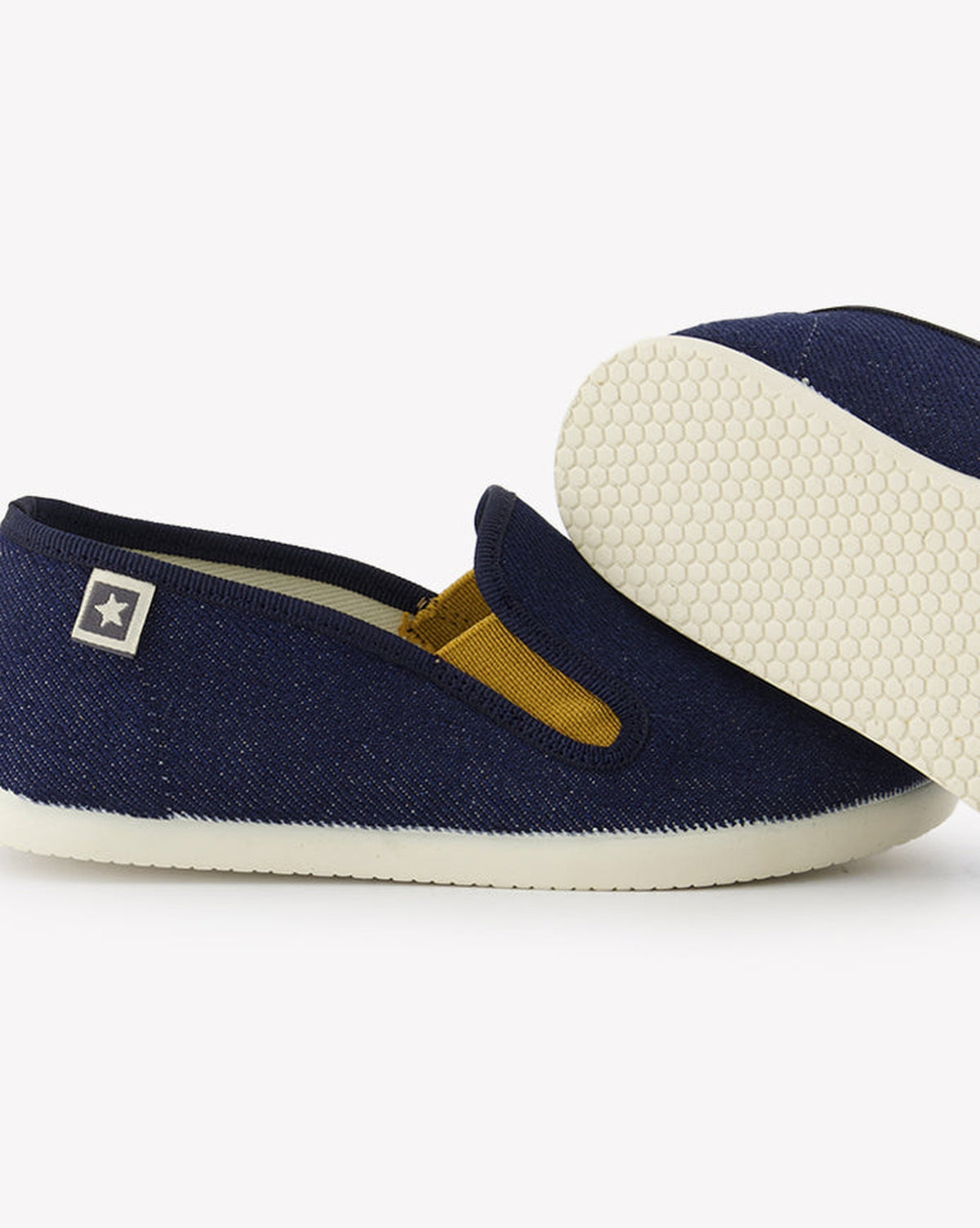 John Jean cotton slippers - Denim