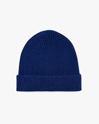 Blueberry wool hat - Raw Blue