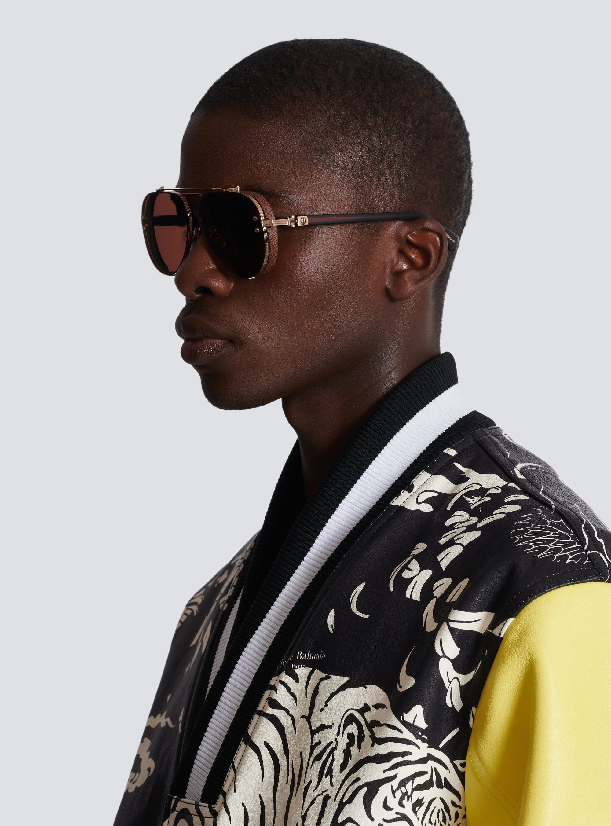 Gold Matte Gold Bone CAPITAINE Lunettes de soleil