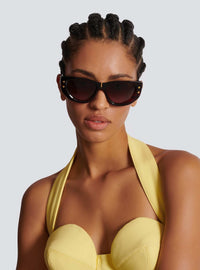 Red Swirl Yellow Gold B MUSE Lunettes de soleil