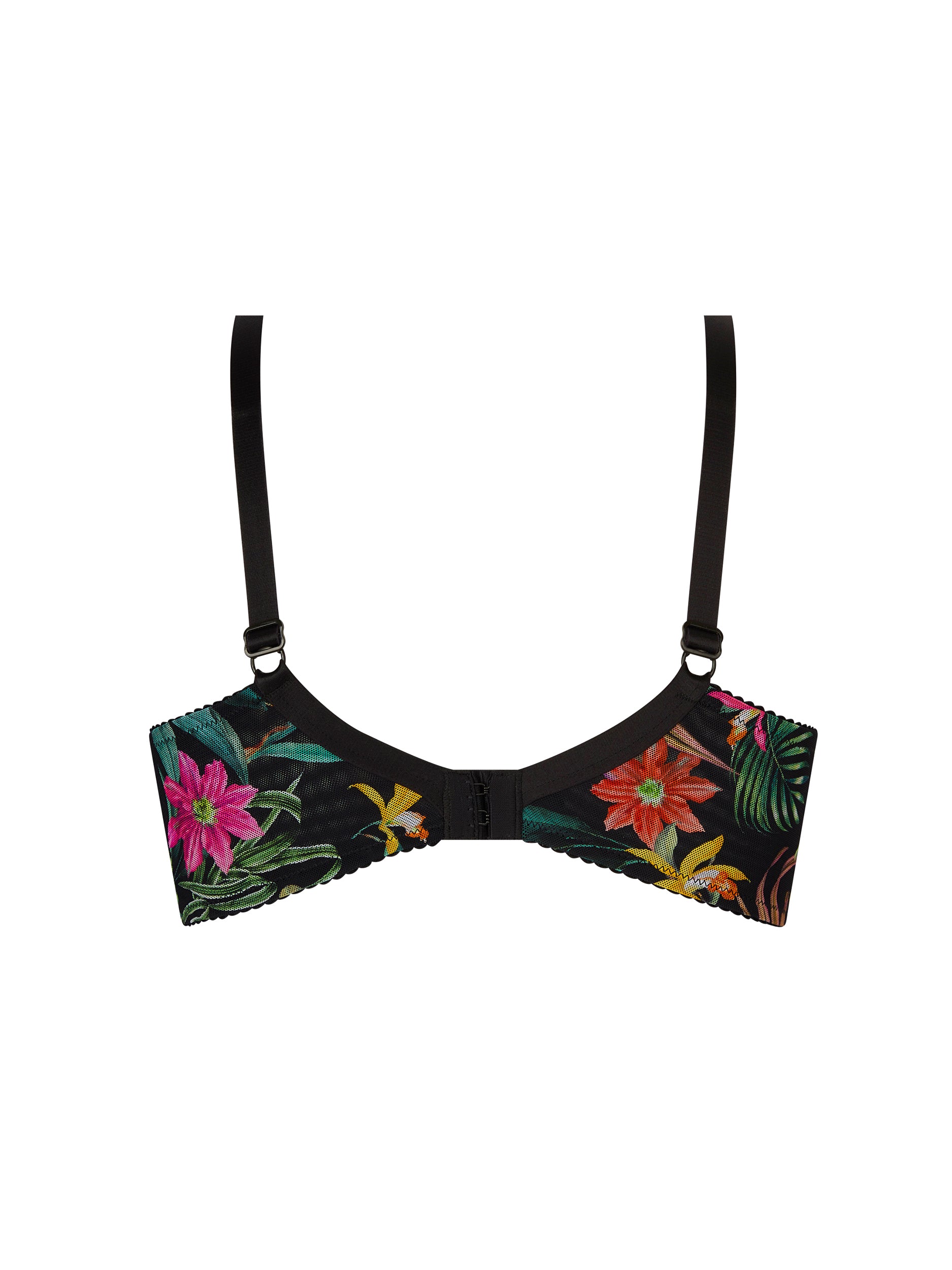 Fleurs Étoile printed triangle bra - Éclat Étoile