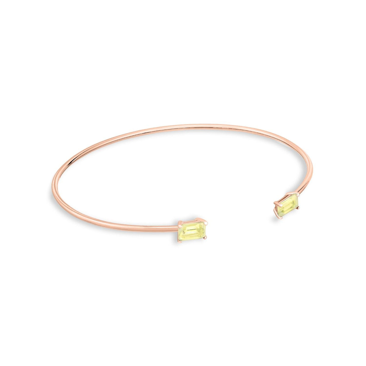 cocktail lemon quartz bangle