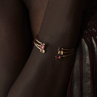 cocktail lemon quartz bangle