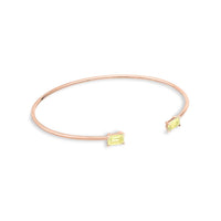 cocktail lemon quartz bangle