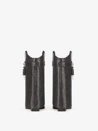 Bottines Shark Lock Cowboy 60 en cuir vieilli - Black
