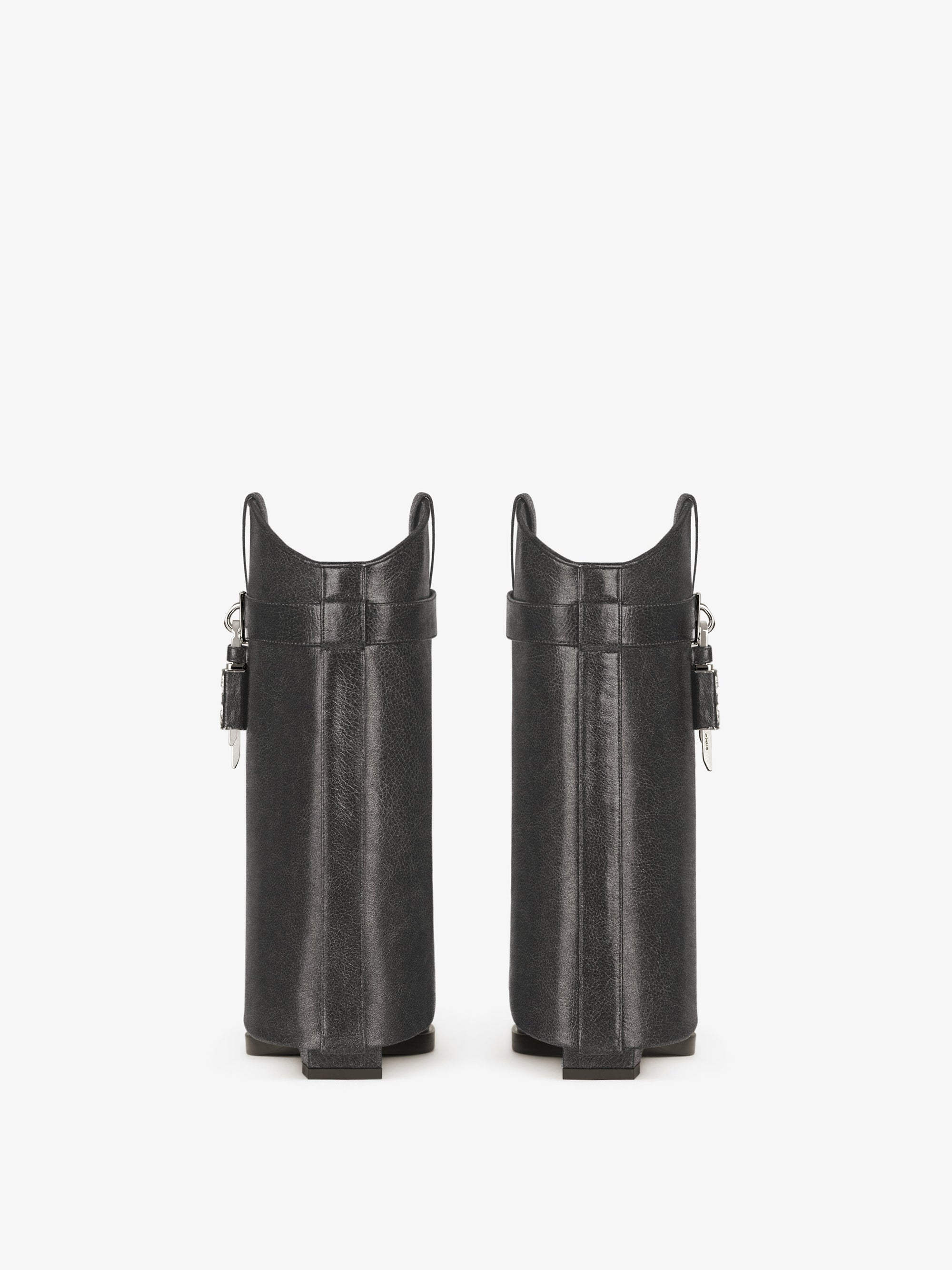 Bottines Shark Lock Cowboy 60 en cuir vieilli - Black