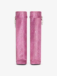 Bottes Shark Lock 90 avec strass - Neon Pink
