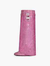 Bottes Shark Lock 90 avec strass - Neon Pink