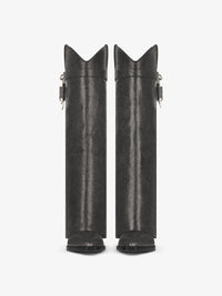 Bottes Shark Lock Cowboy 60 en cuir vieilli - Black