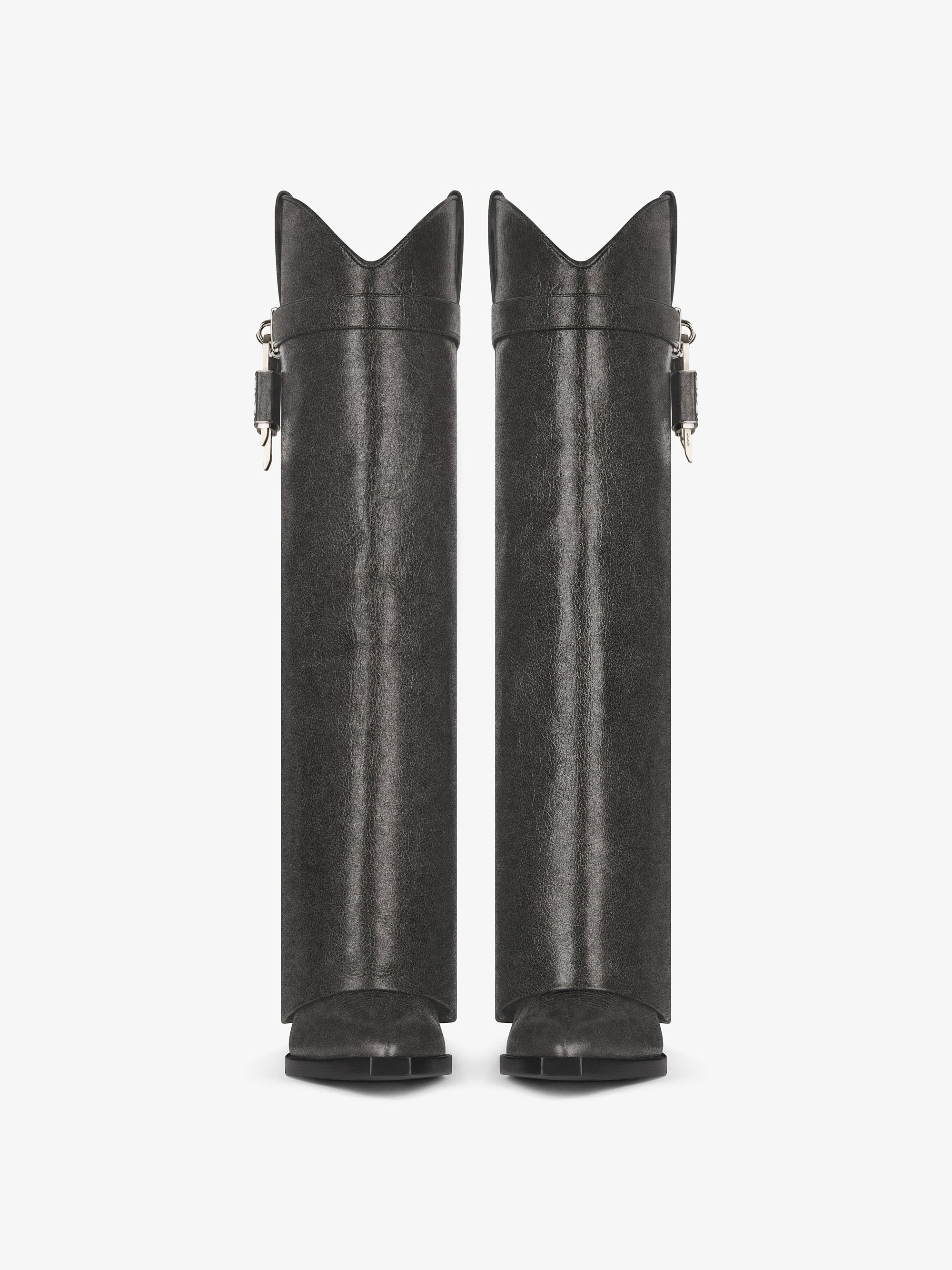Bottes Shark Lock Cowboy 60 en cuir vieilli - Black
