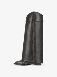 Bottes Shark Lock Cowboy 60 en cuir vieilli - Black