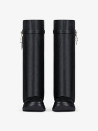 SHARK LOCK HIGH BOOTS BIKER LOW WEDGE
