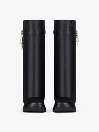 Bottes Shark Lock Biker 85 en cuir grainé - Black