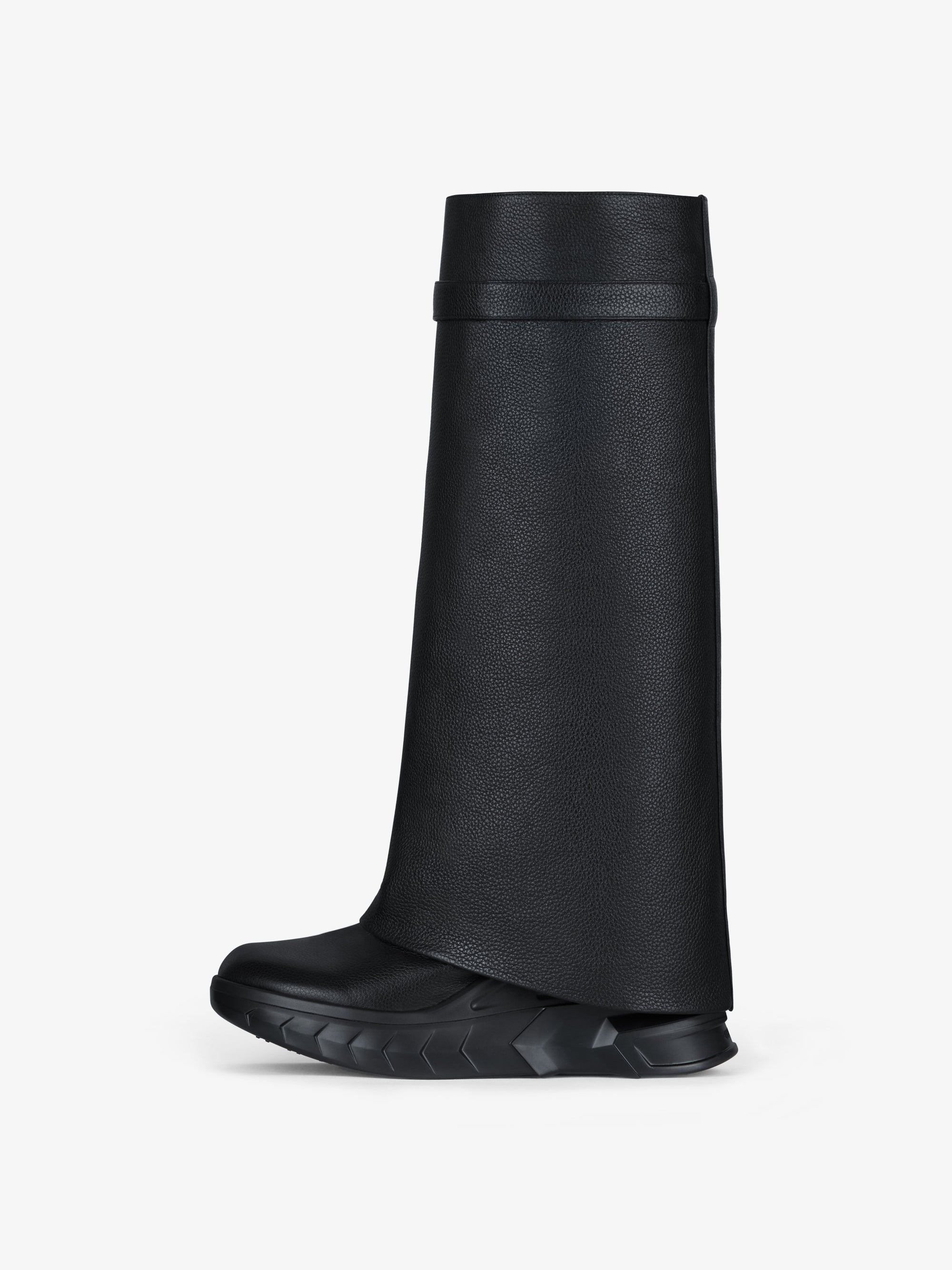 Bottes Shark Lock Biker 85 en cuir grainé - Black