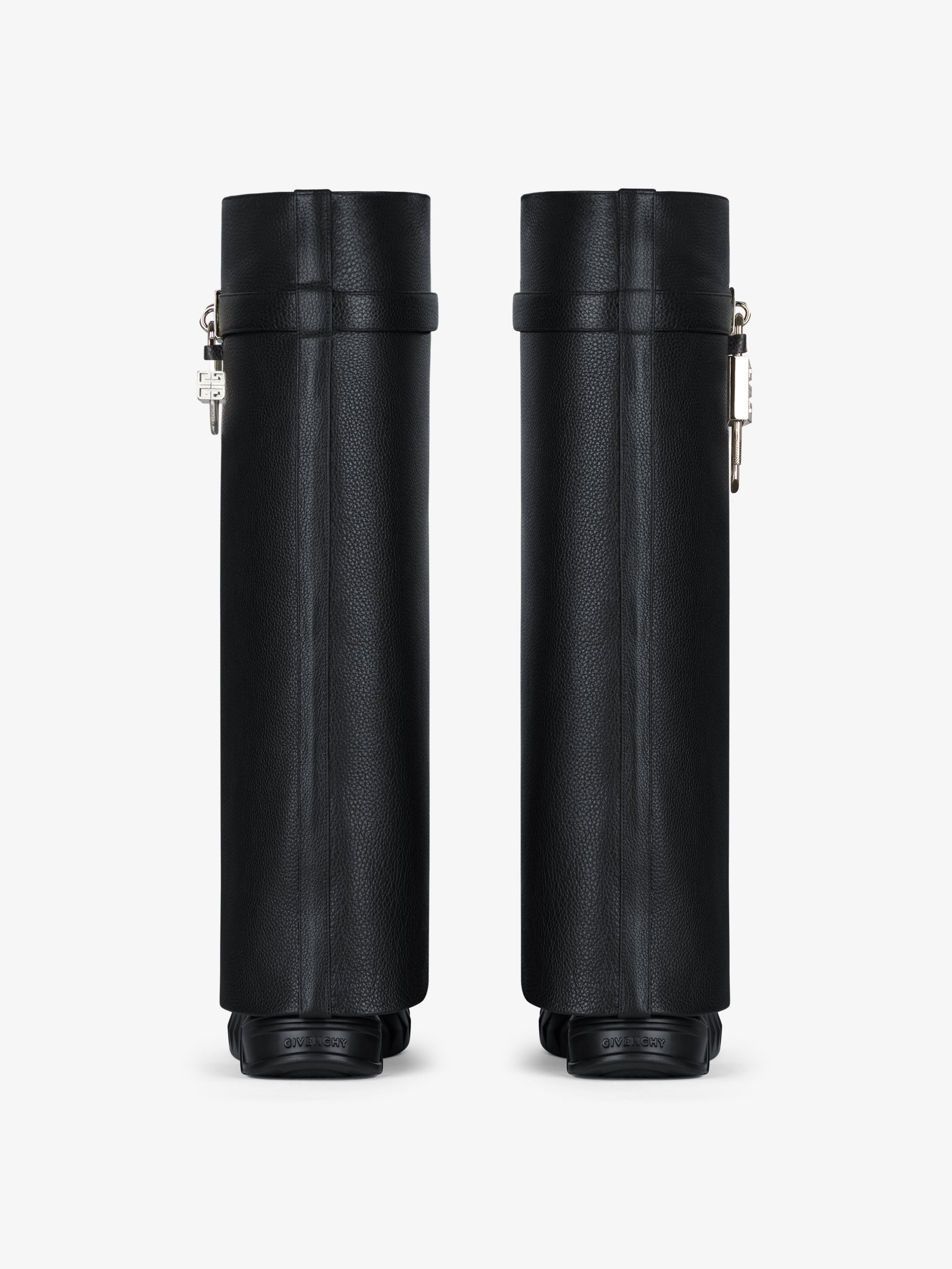 Bottes Shark Lock Biker 85 en cuir grainé - Black