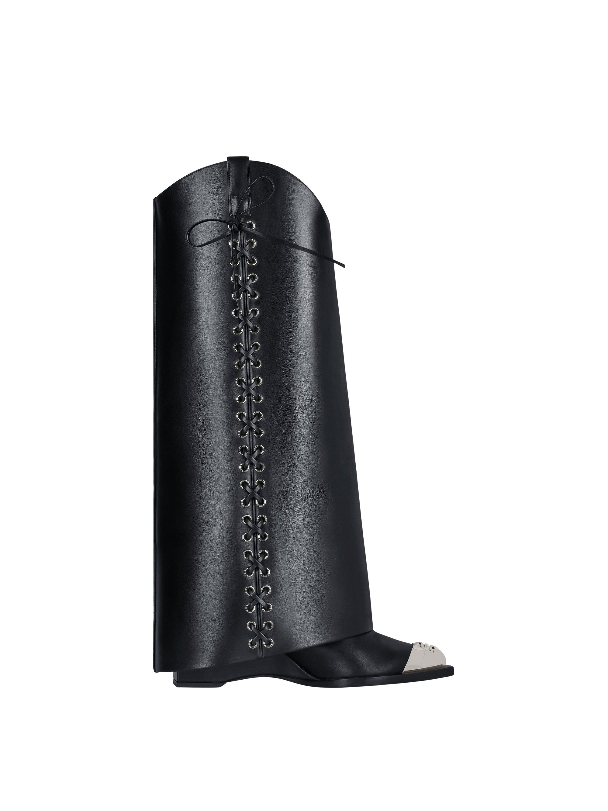 Bottes Shark Lock Cowboy 60 en cuir effet corset - Black