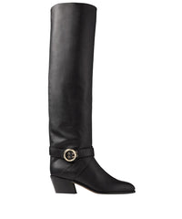 Beca 45 leather thigh boots - Black
