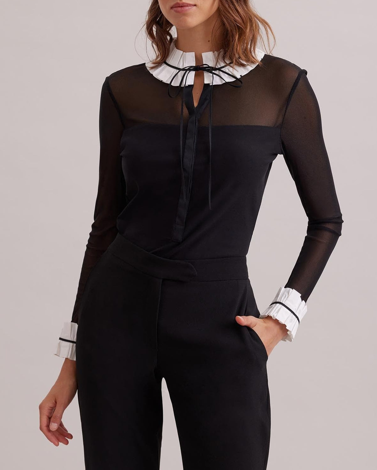 Beinecke cotton shirt - Black and white