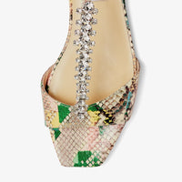 Sandales plates Bella en cuir - Sunrise Mi& Crystal