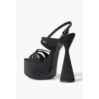 Belle 150 leather sandals - Black suede