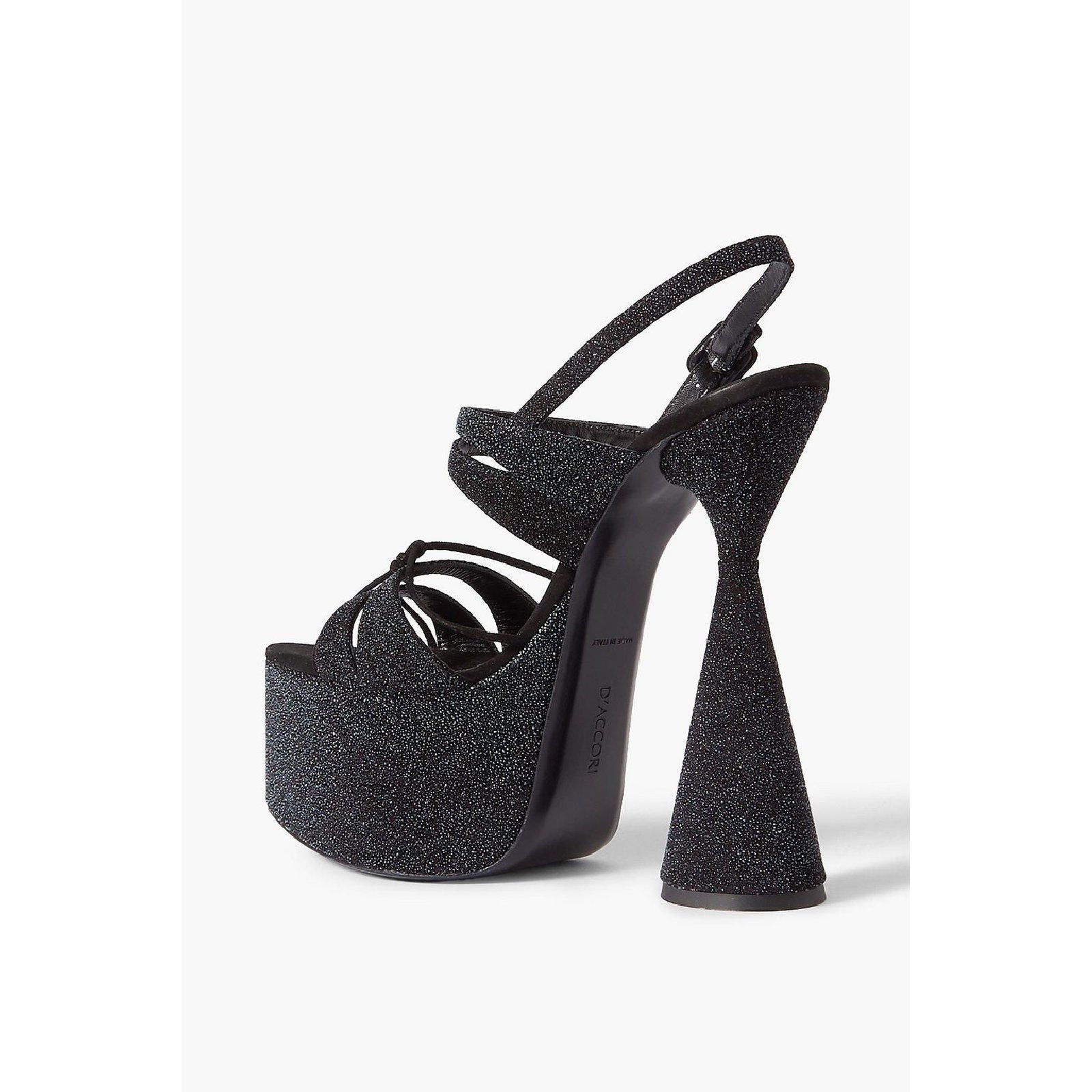 Belle 150 leather sandals - Black suede