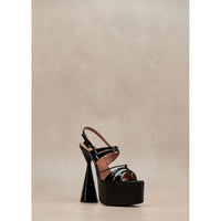Belle 150 leather sandals - Licorice