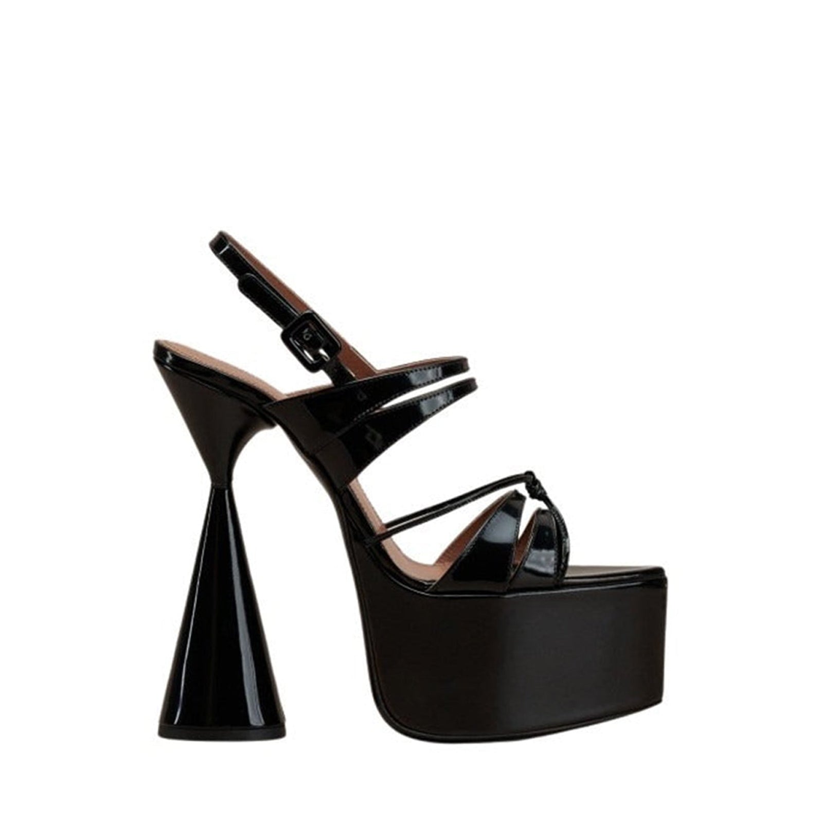 Belle 150 leather sandals - Licorice